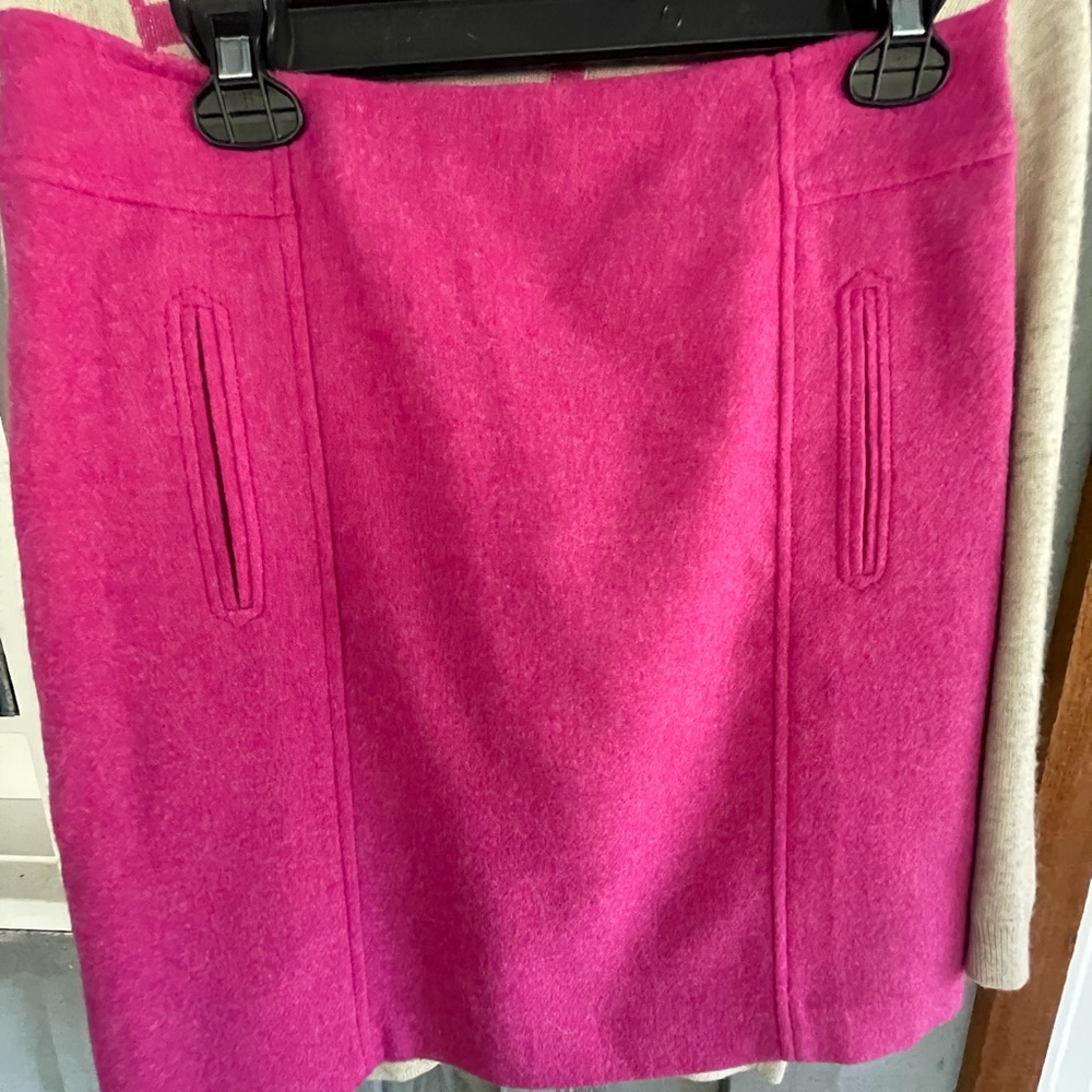 Talbots Magenta Wool Blend Skirt.